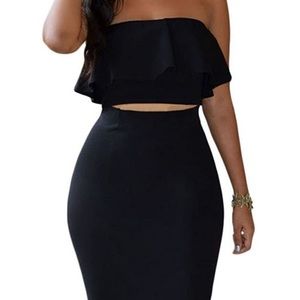 NWT Sexy 2 piece off the shoulder skirt set. Can be dressed up or down.